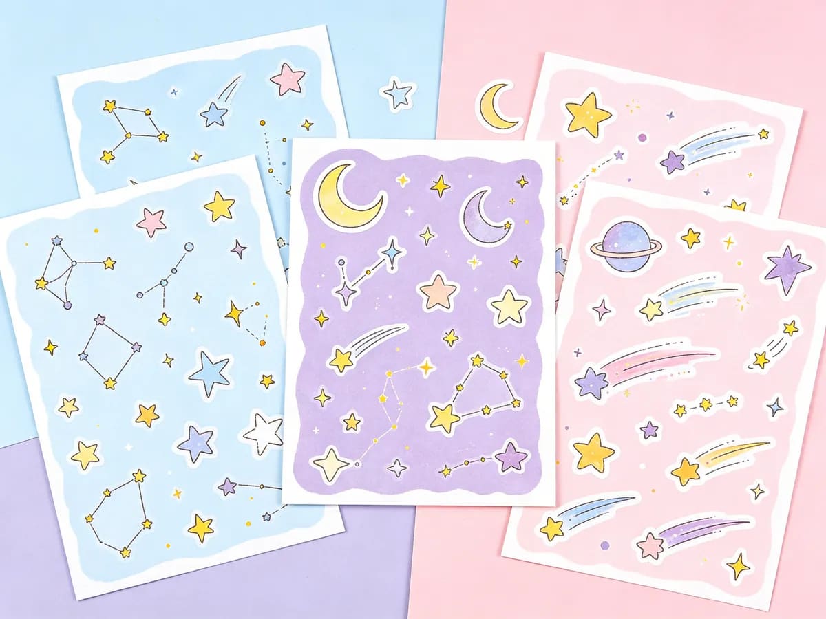 星笔手作贴纸包